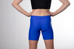 Royal Blue Lycra Mid-Thigh Length Shorts