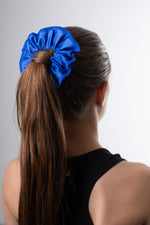 Royal Blue Wetlook Lycra Scrunchie