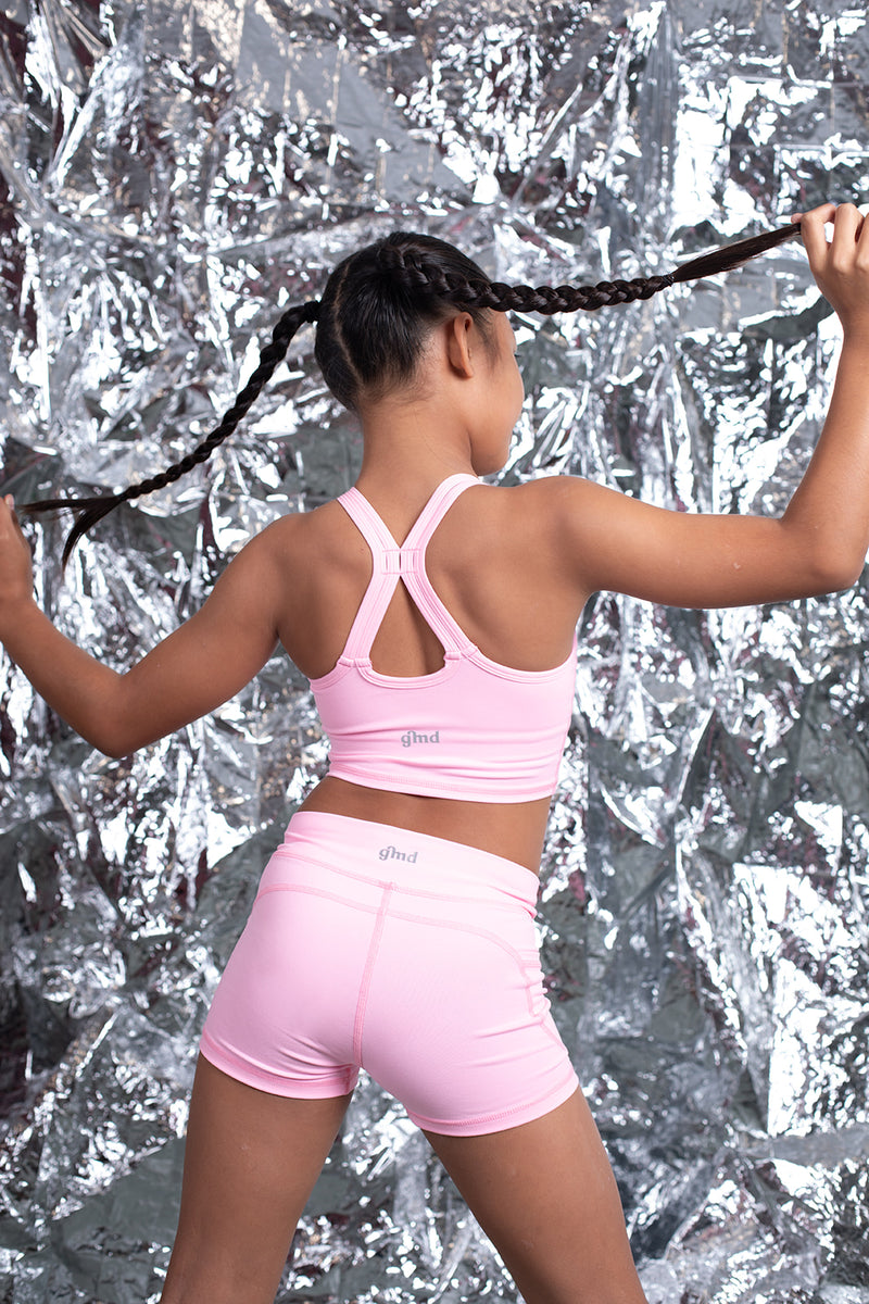 Luxe Ellidy Pink Crop Top