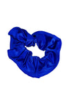 Royal Blue Wetlook Lycra Scrunchie