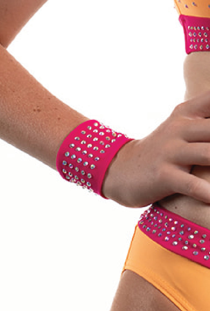 Cherry Aerobics Competition Wristbands (pair)