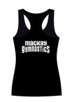 Mackay Gymnastics Luxe Black Racer Back Singlet