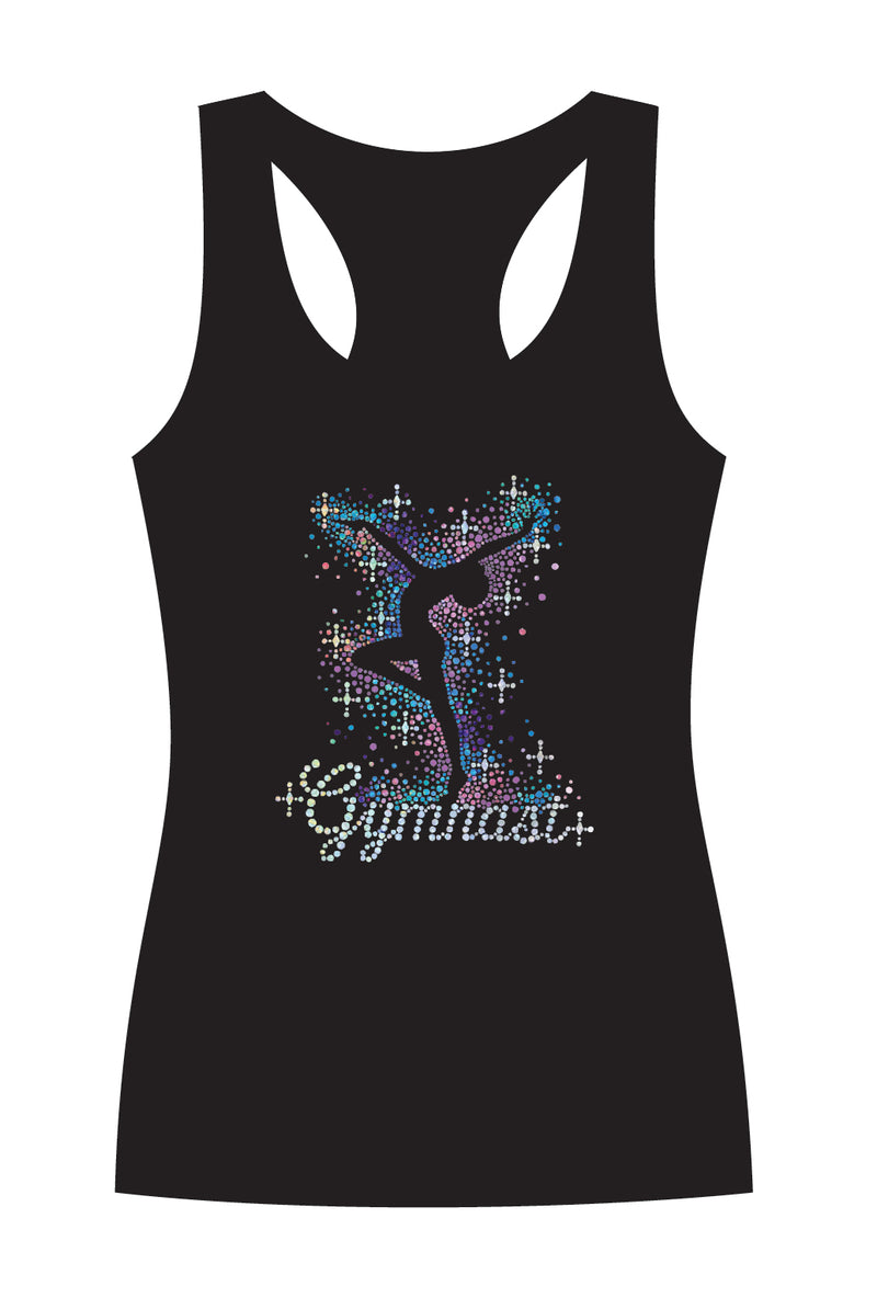 Gymnast Figure Sequin Custom Print