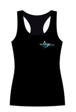 Mackay Gymnastics Luxe Black Racer Back Singlet