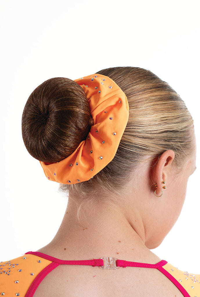 Bright Orange Thick Scrunchie